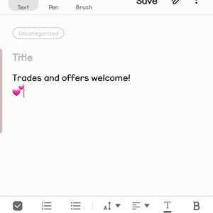 TRADES / OFFERS WELCOME